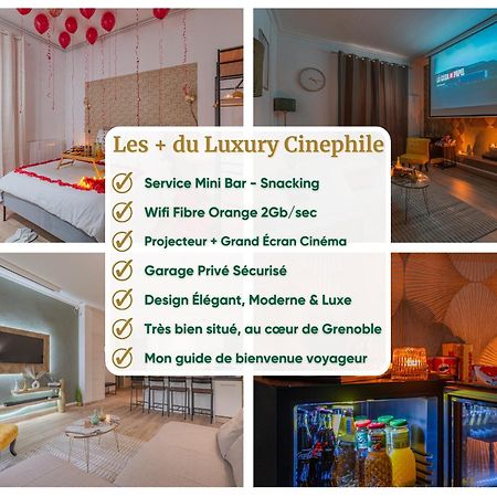 Luxury Cinephile - Netflix - 2 Balcons - Garage Prive - Minibar Apartment Grenoble Bagian luar foto